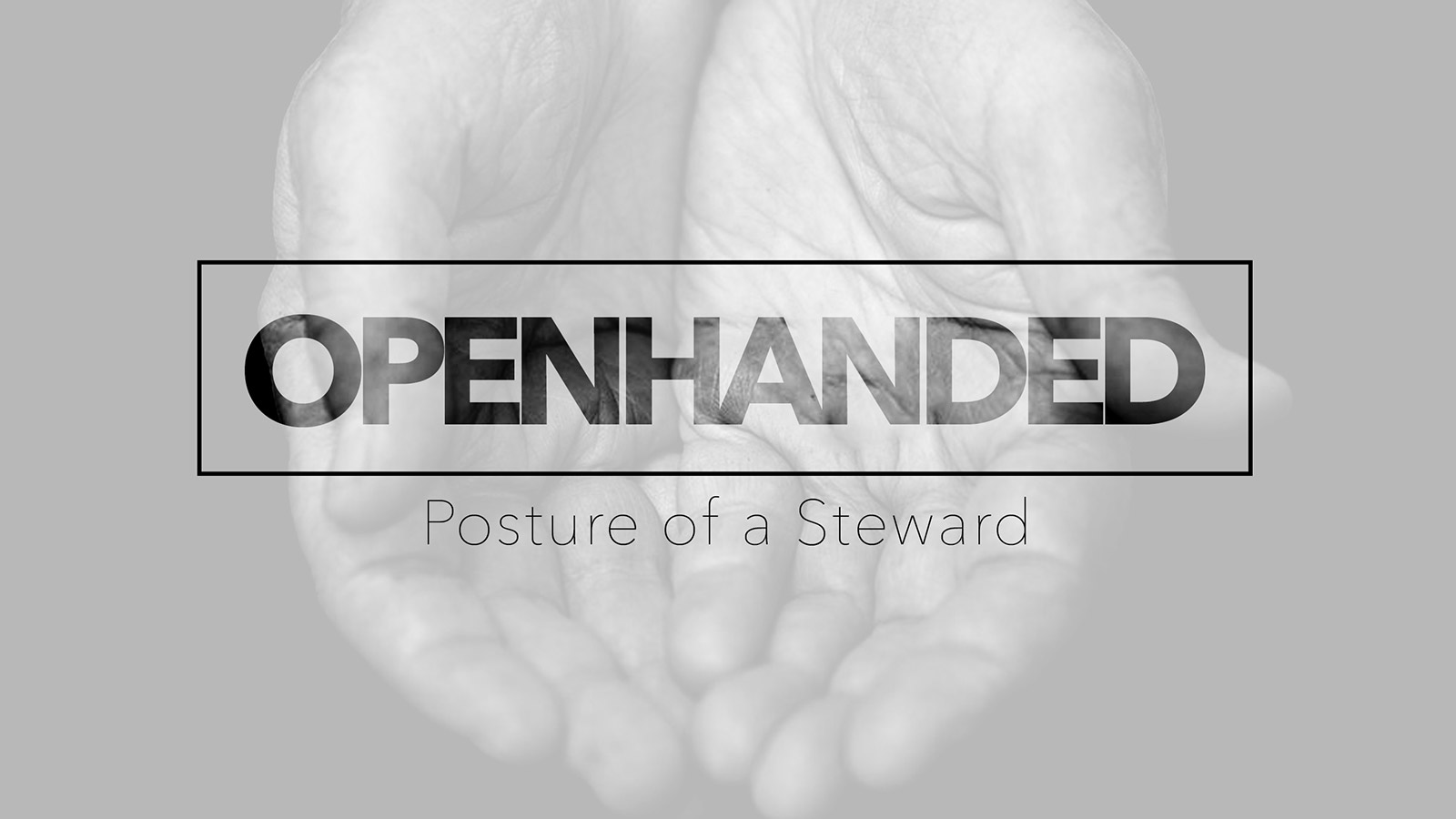Openhanded: Posture of a Steward Part 1 Image