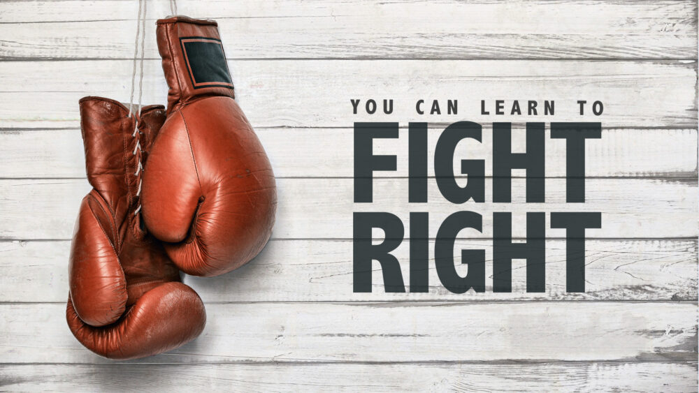 You Can Learn to Fight Right